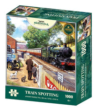 Thumbnail for Nostalgia Collection: Train Spotting 1000 Piece Jigsaw Puzzle Kidicraft