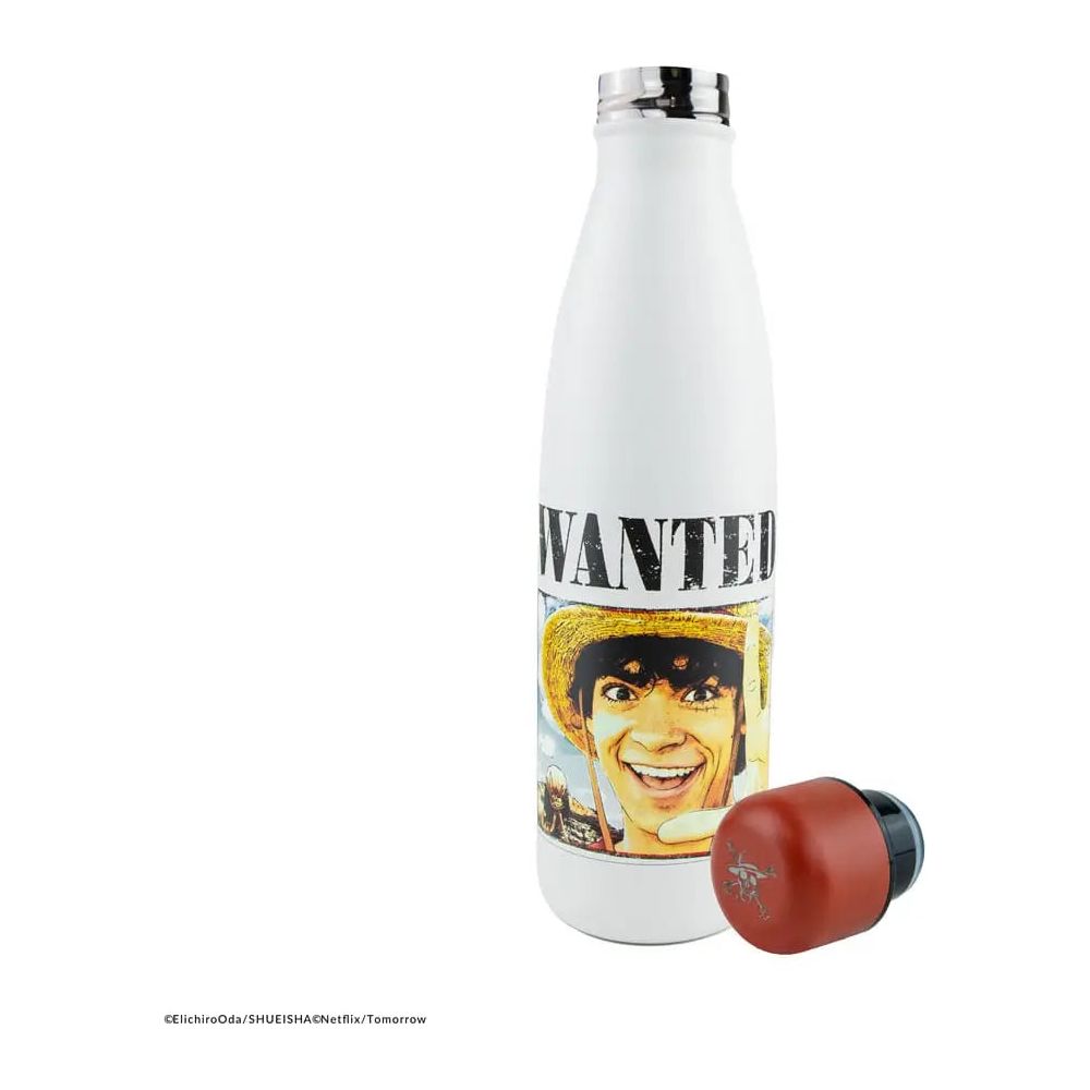 One Piece Thermo Water Bottle Wanted Luffy Cinereplicas