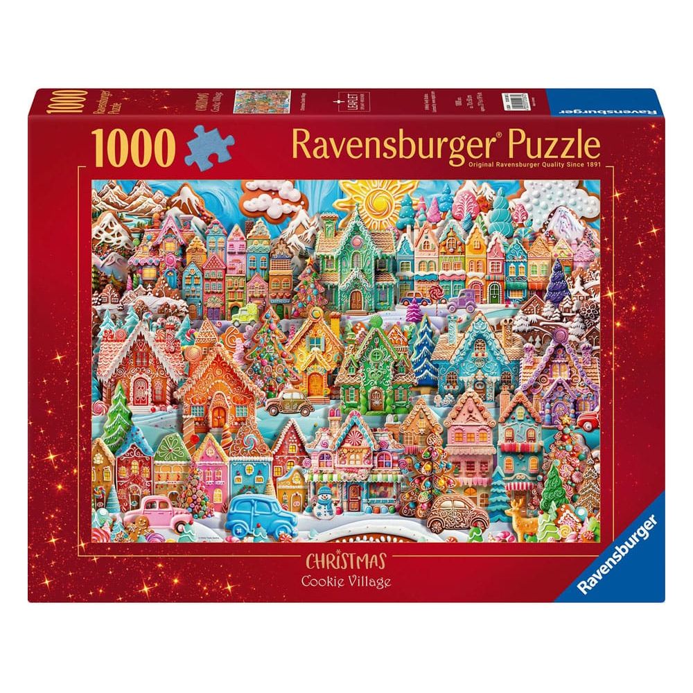 Original Ravensburger Quality Jigsaw Puzzle Christmas Cookie Village (1000 pieces) Ravensburger
