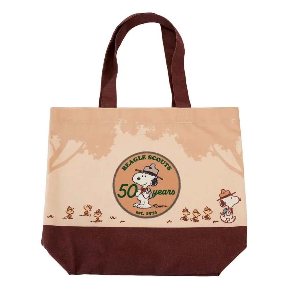 Peanuts by Loungefly Canvas Tote Bag 50th Anniversary Beagle Scouts Loungefly