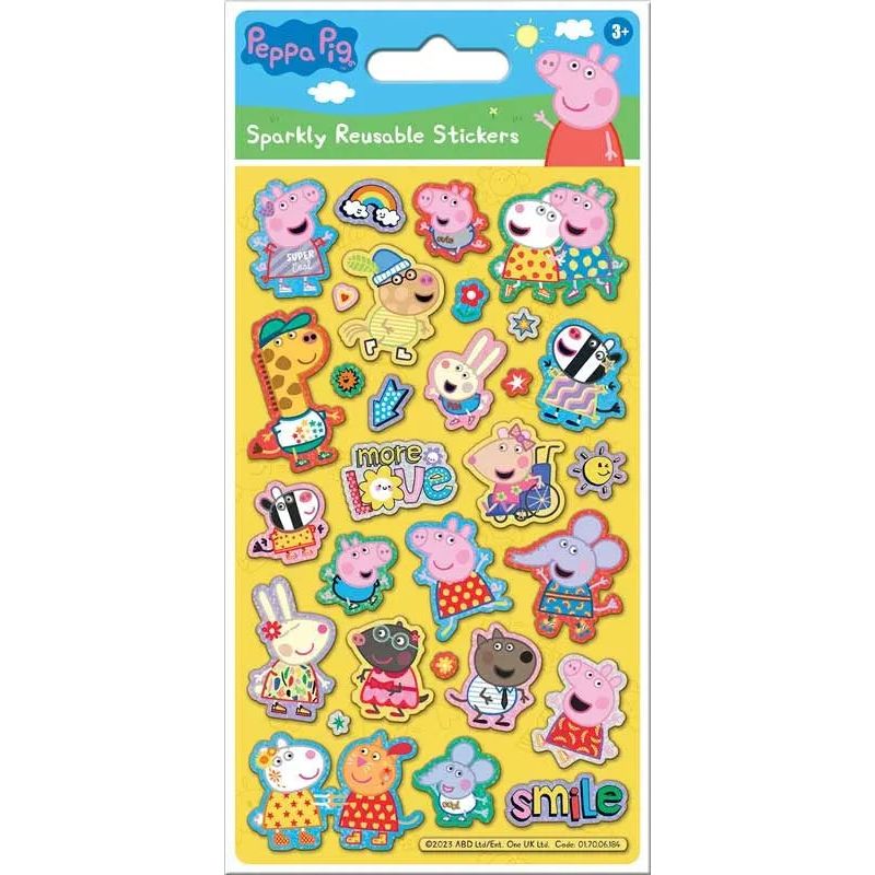 Peppa Pig Love Sparkly Reusable Stickers Peppa Pig