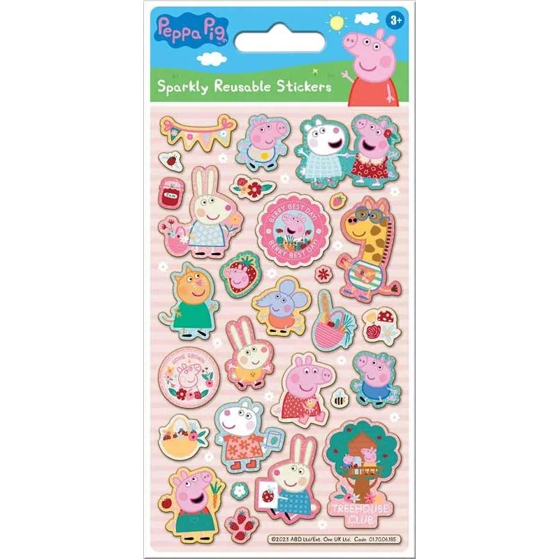 Peppa Pig Summer Sparkly Reusable Stickers Peppa Pig