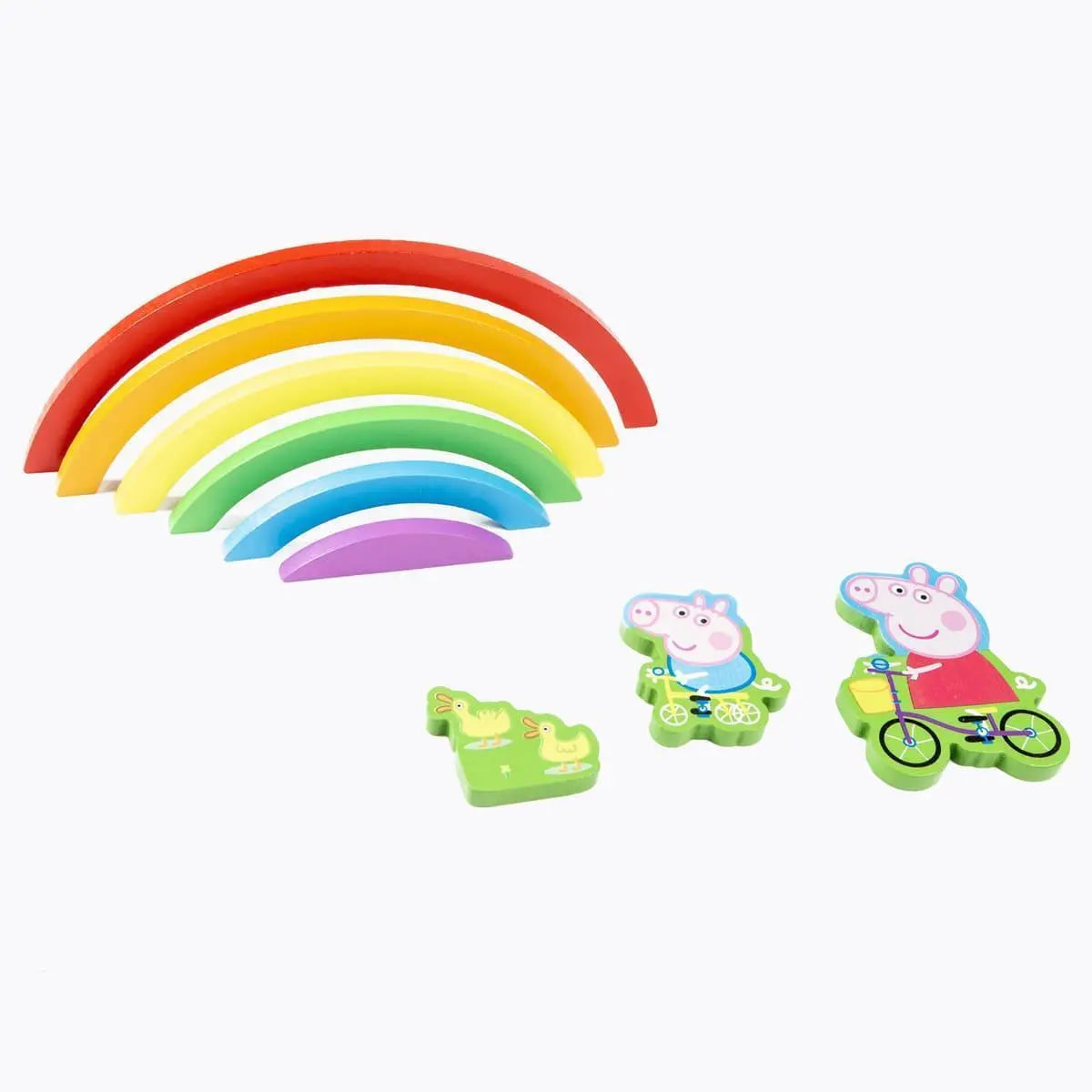 Peppa Pig Wooden 3D Rainbow Puzzle Peppa Pig