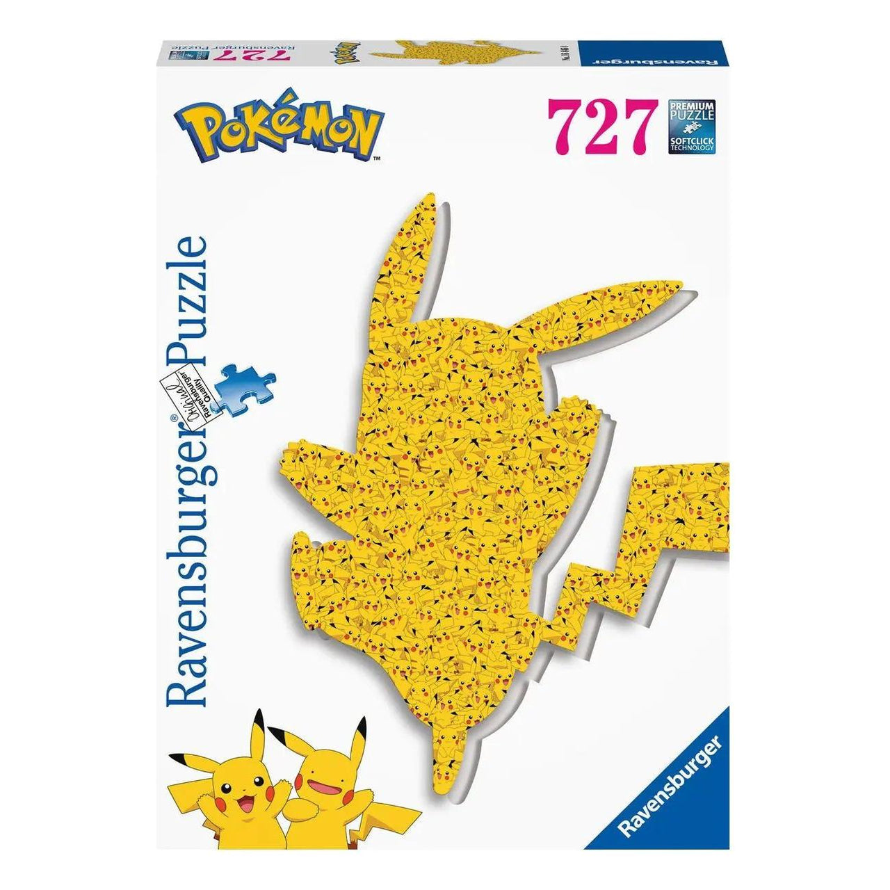 Pokemon Shaped Pikachu 727 Piece Puzzle Ravensburger