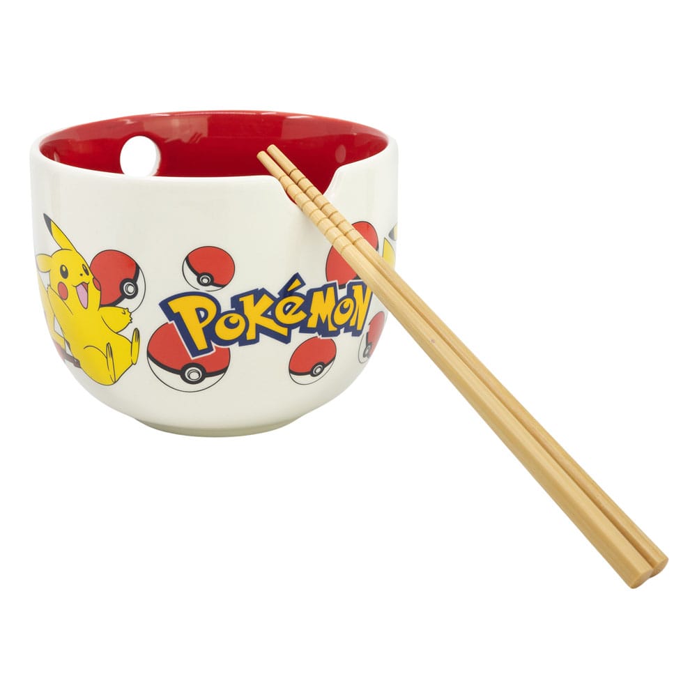 Pokémon Ramen Bowl with Chopsticks Face Stor