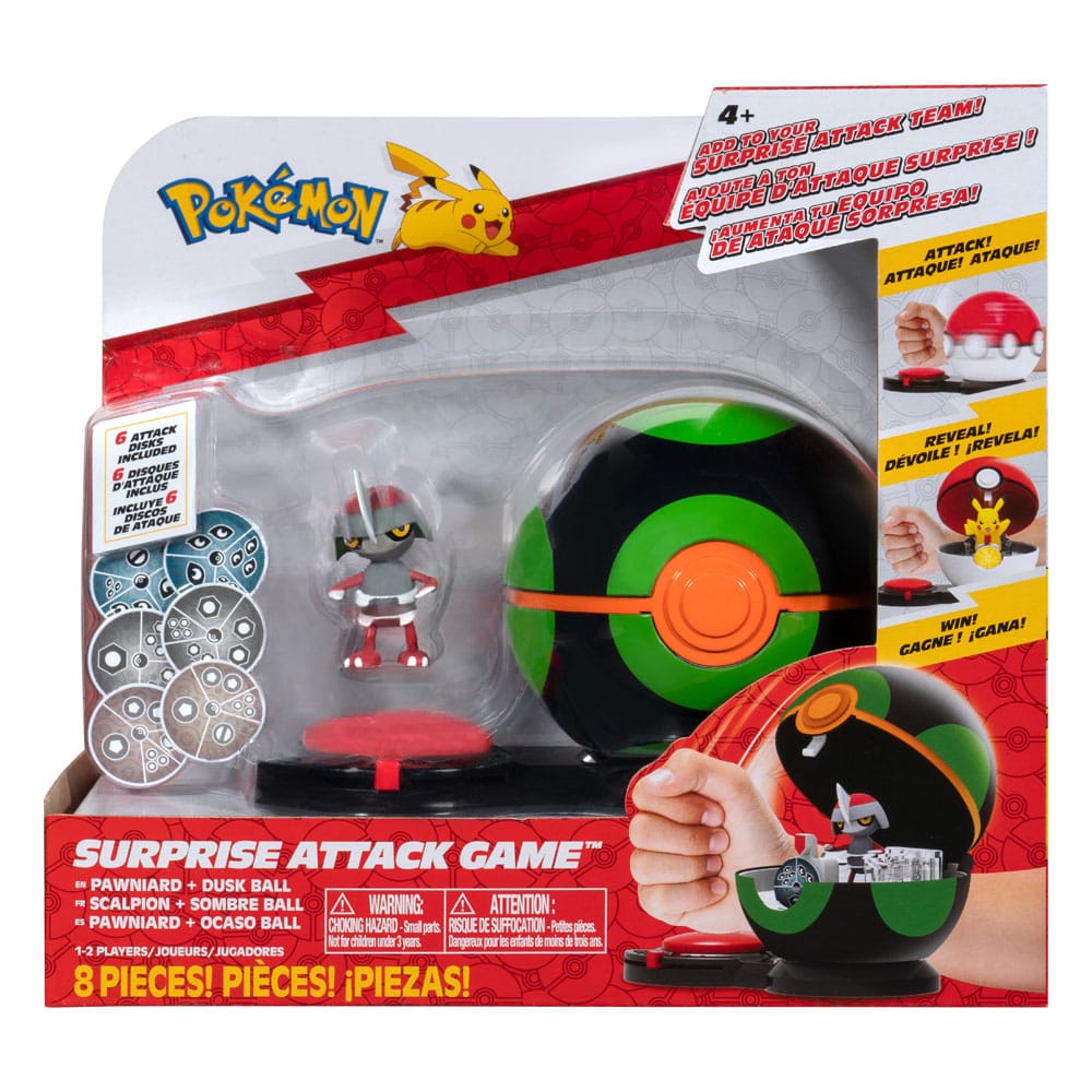 Pokémon Surprise Attack Game Pawniard with Dusk Ball Pokemon
