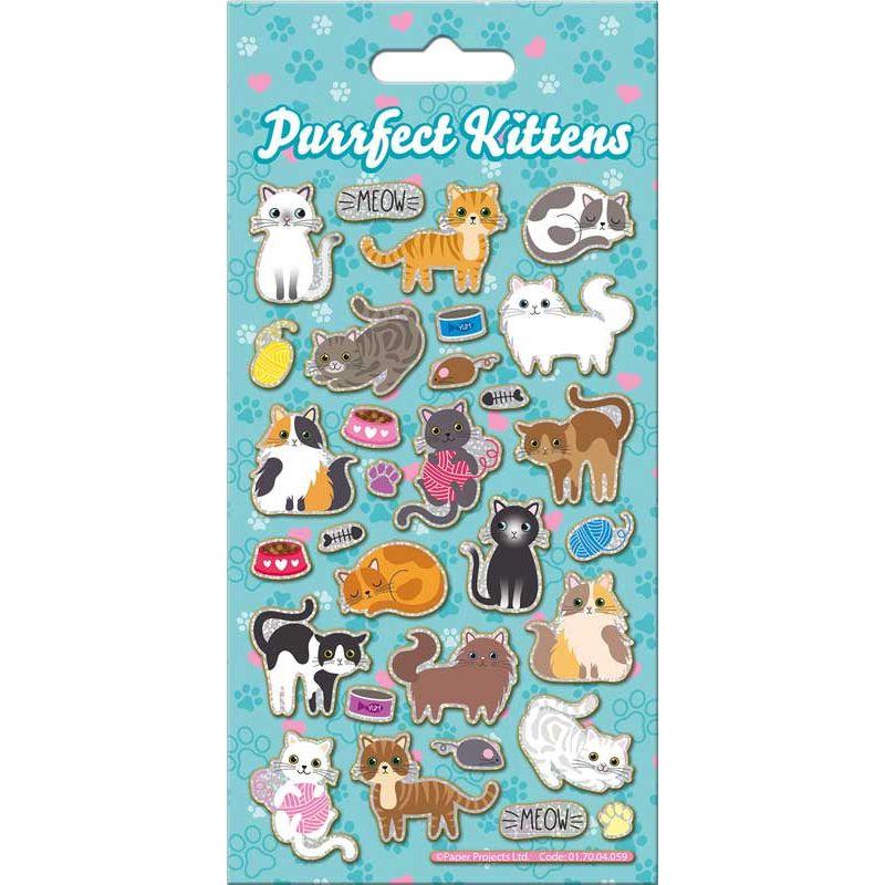 Purrfect Kittens Reusable Stickers Unicorn & Punkboi