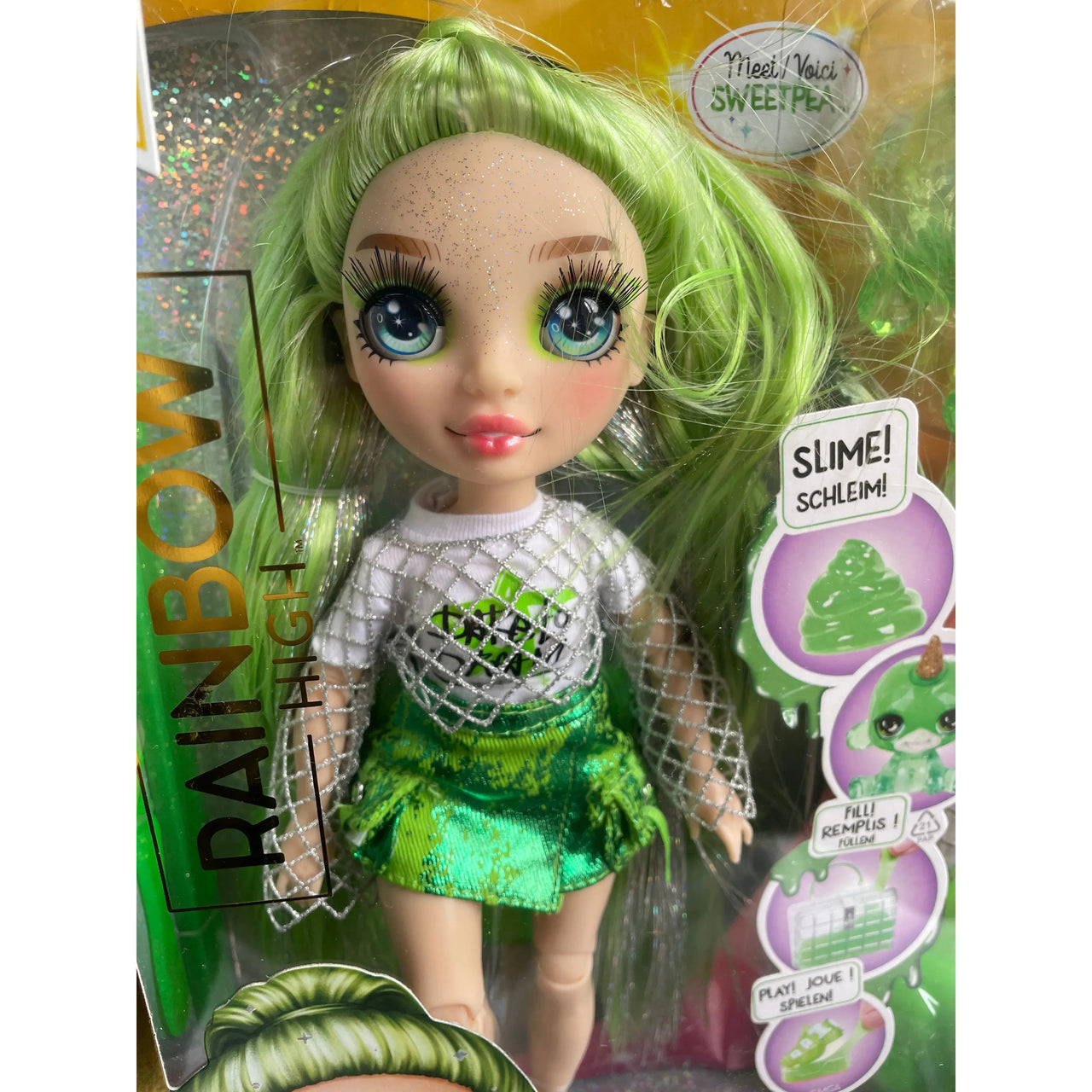 Rainbow High Classic Shimmer Doll Jade With Slime Rainbow High