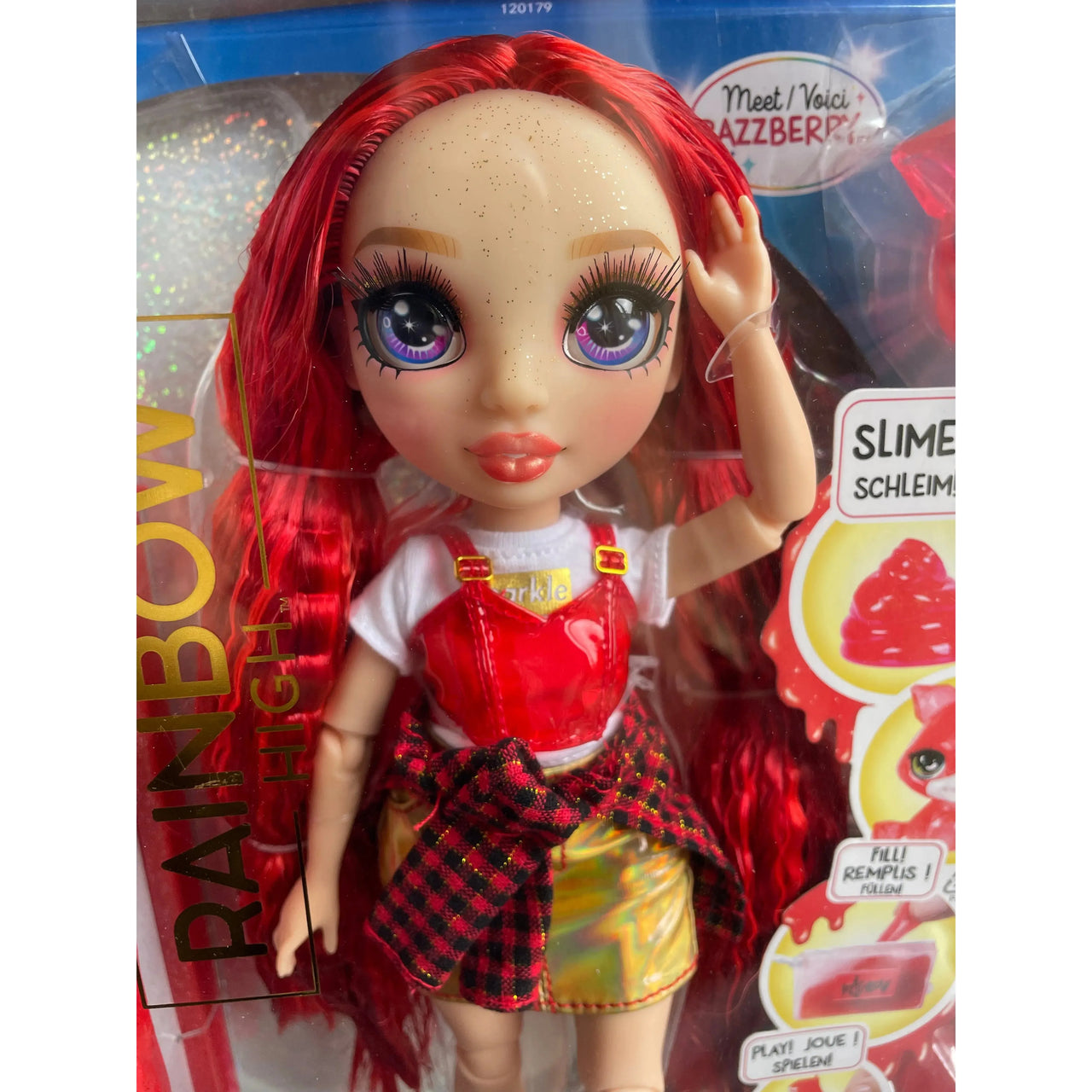 Rainbow High Classic Shimmer Doll Ruby With Slime Rainbow High