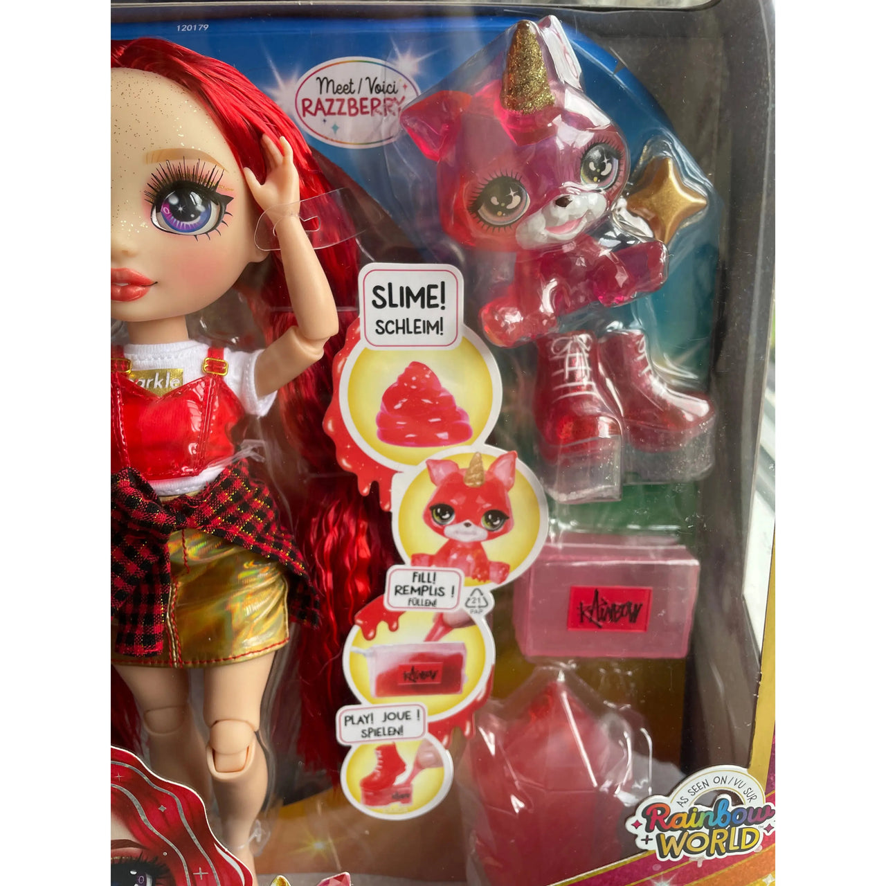 Rainbow High Classic Shimmer Doll Ruby With Slime Rainbow High