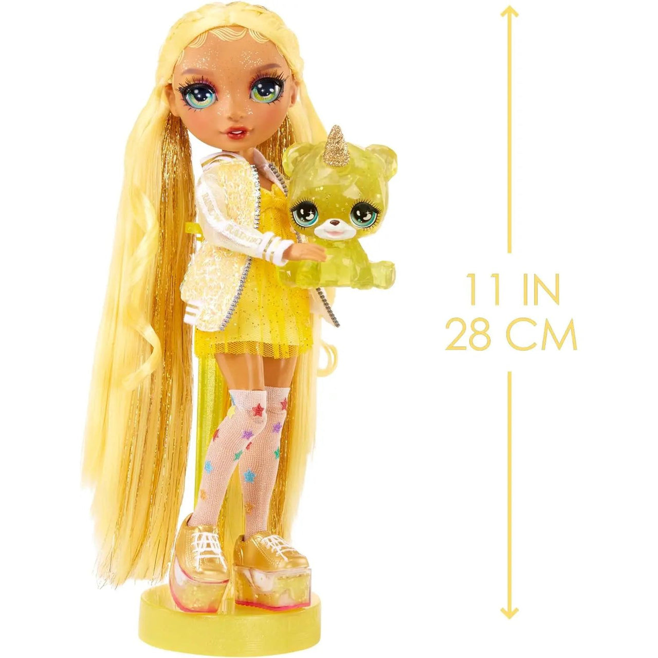 Rainbow High Classic Shimmer Doll Sunny With Slime Rainbow High