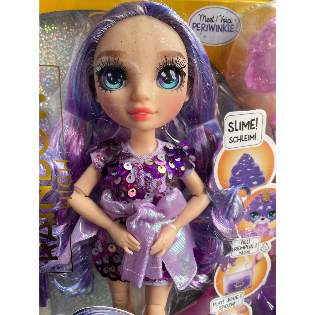 Rainbow High Classic Shimmer Doll Violet With Slime Rainbow High