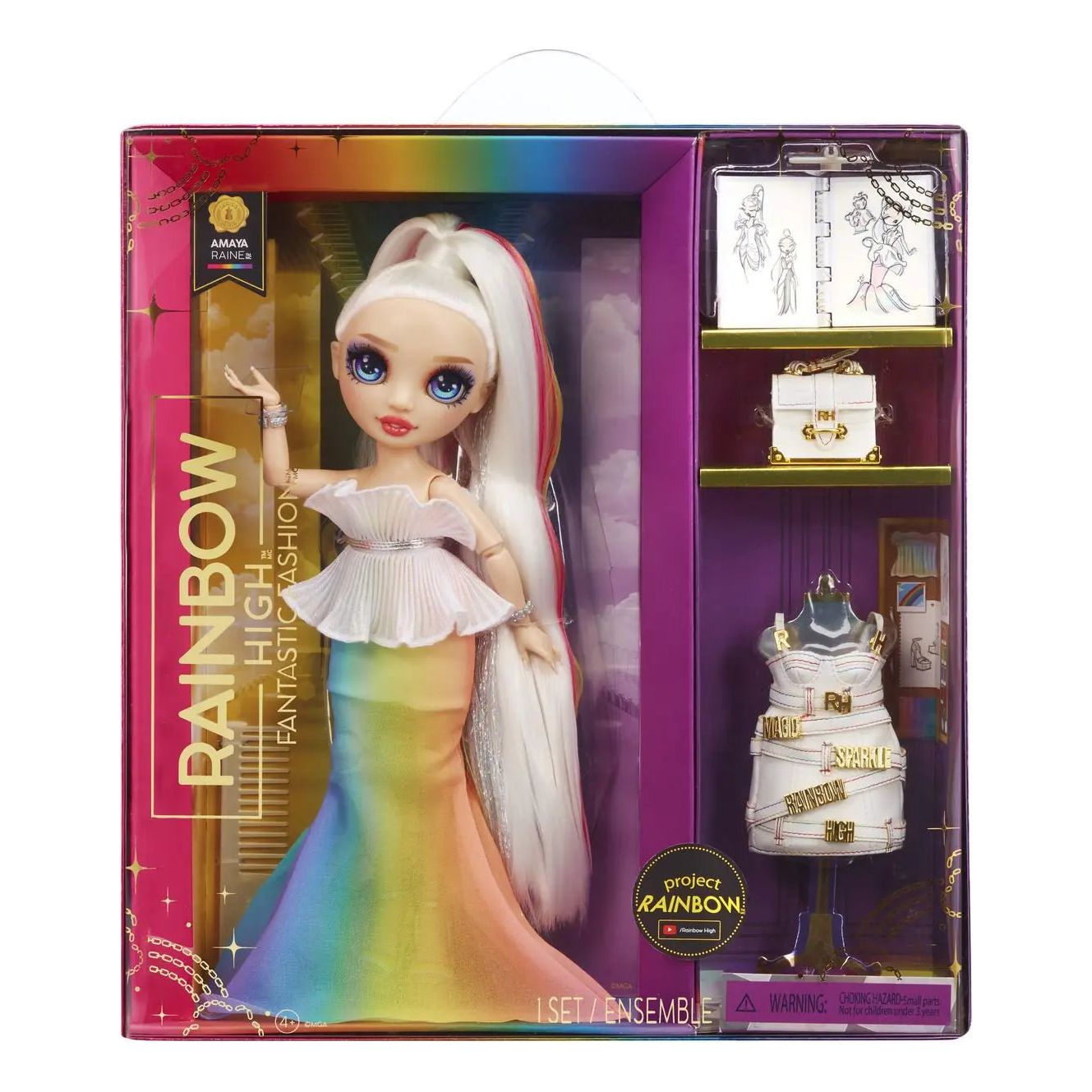 Rainbow High Fantastic Fashion Amaya Raine Doll Rainbow High