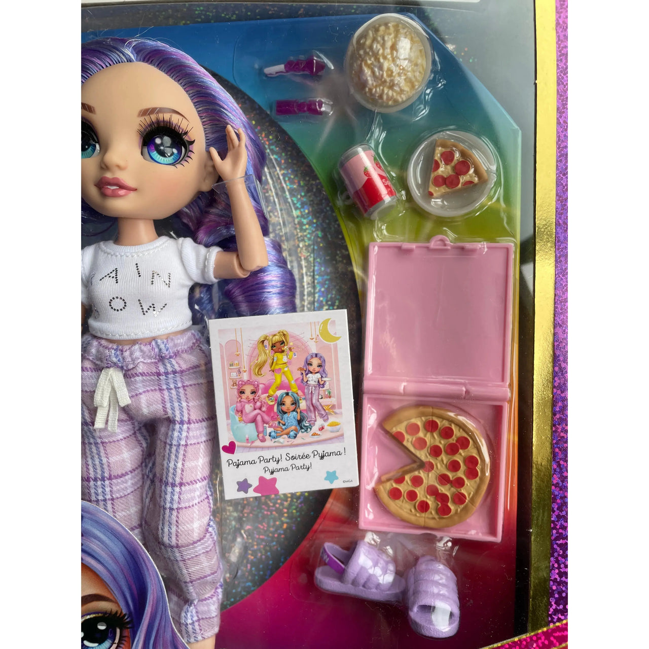 Rainbow High Junior High PJ Party Violet Doll Rainbow High