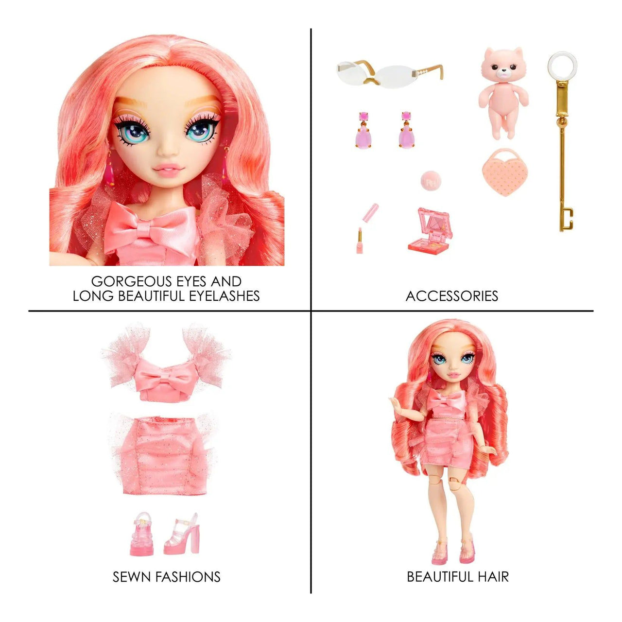 Rainbow High New Friends Pinkly Page Fashion Doll Rainbow High