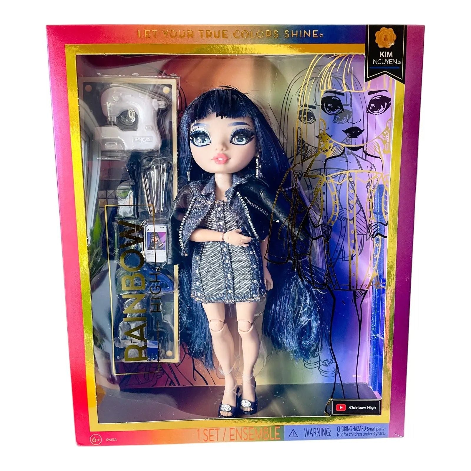 Rainbow High Blue Fashion Doll - Kim Nguyen