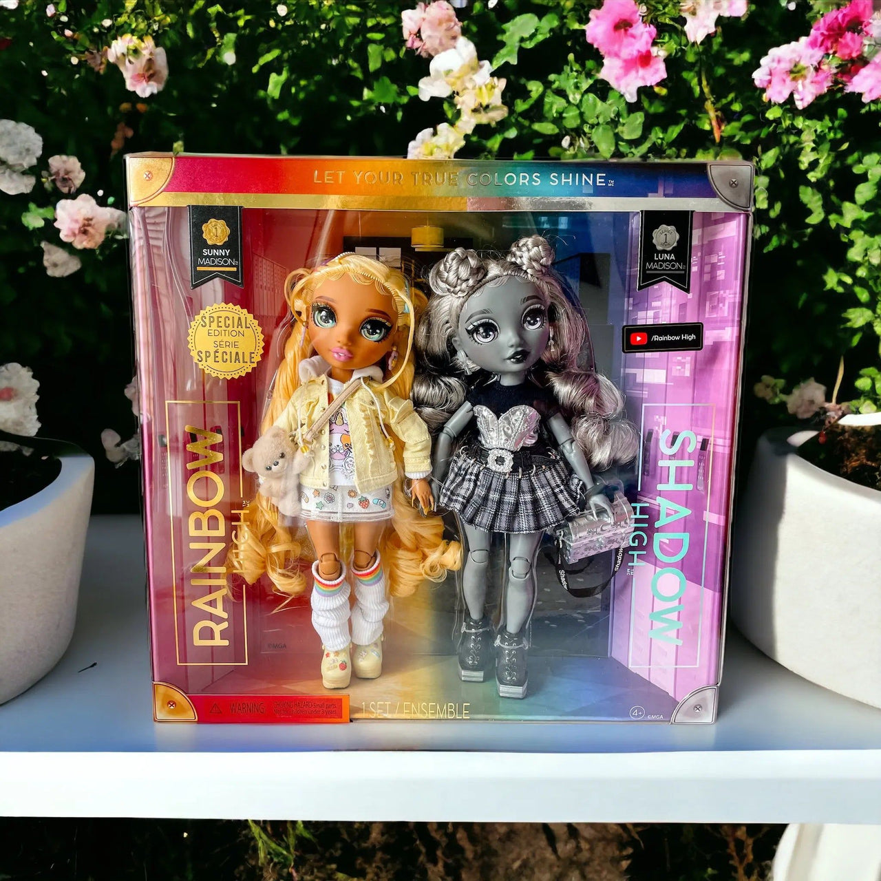 Rainbow High Shadow High Special Edition Madison Twins 2 Pack Dolls Sunny & Luna Rainbow High