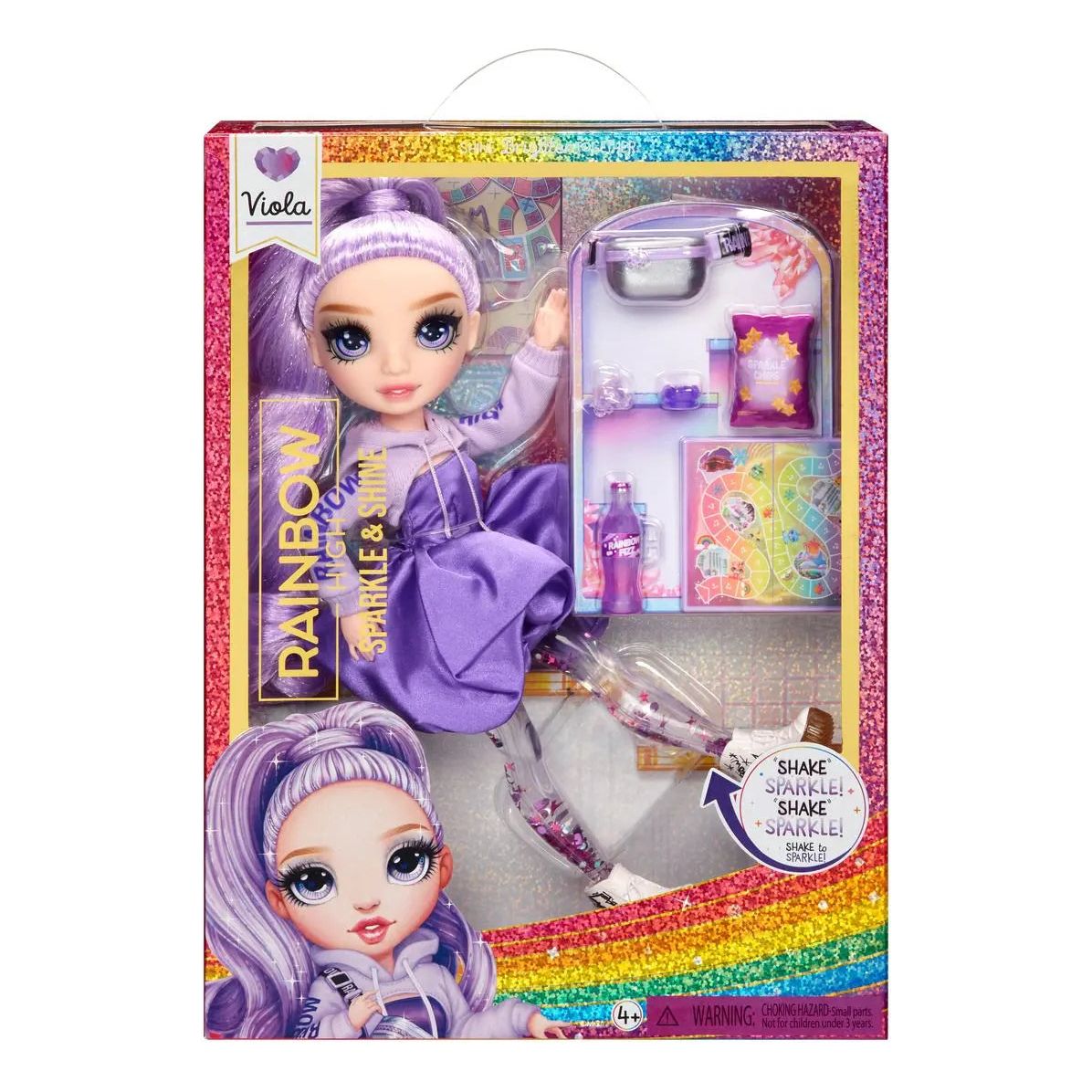 Rainbow High Sparkle & Shine - Viola (Purple) Doll Rainbow High