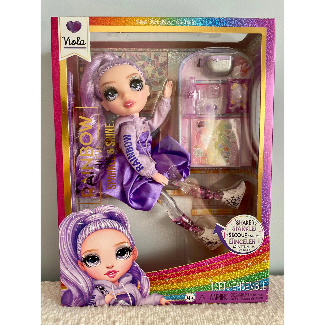 Rainbow High Sparkle & Shine - Viola (Purple) Doll Rainbow High