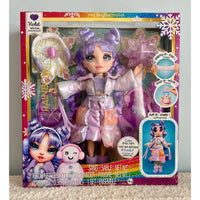 Thumbnail for Rainbow High Winter Wonderland Violet Doll Rainbow High