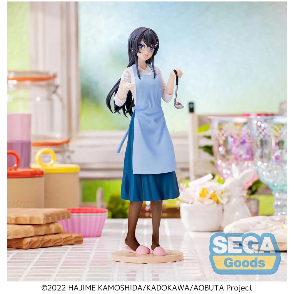 Rascal Does Not Dream of Bunny Girl Senpai Luminasta PVC Statue Mai Sakurajima Apron 14 cm Sega Goods