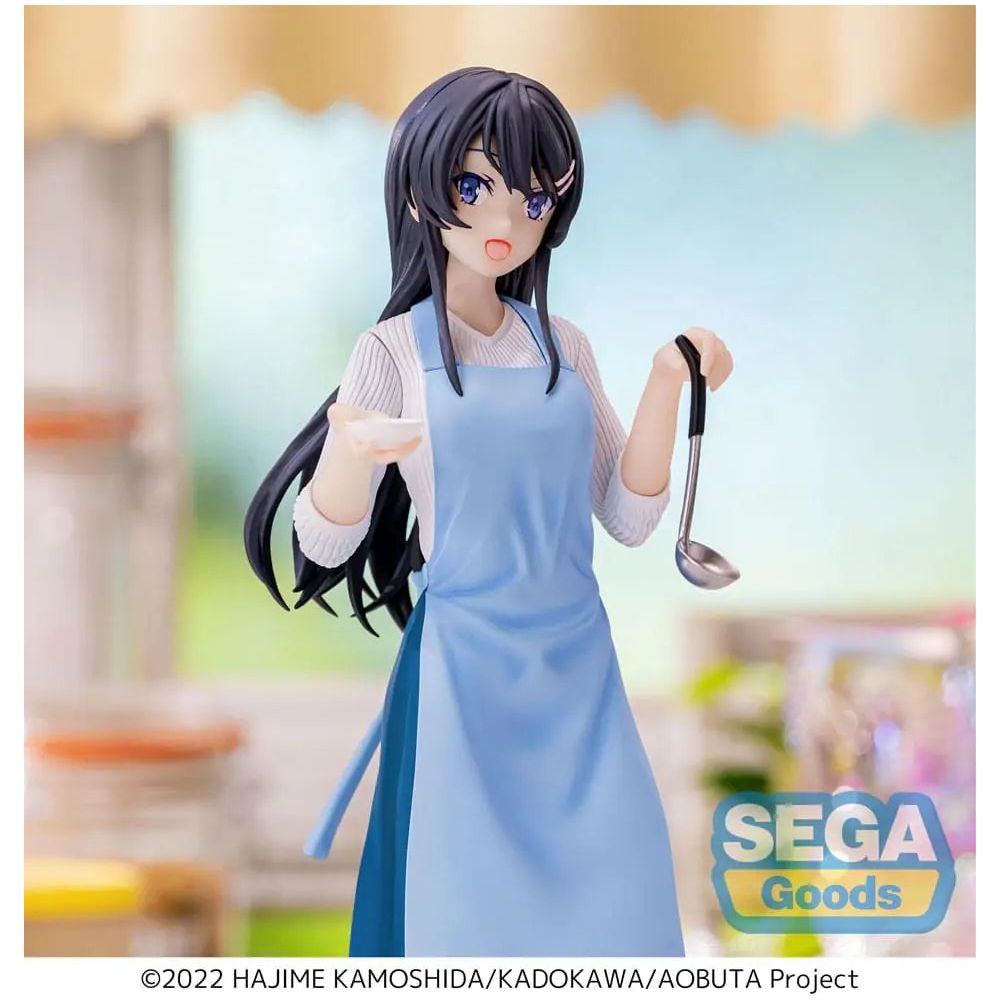 Rascal Does Not Dream of Bunny Girl Senpai Luminasta PVC Statue Mai Sakurajima Apron 14 cm Sega Goods