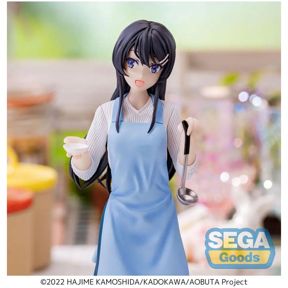 Rascal Does Not Dream of Bunny Girl Senpai Luminasta PVC Statue Mai Sakurajima Apron 14 cm Sega Goods