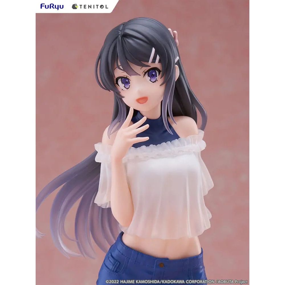 Rascal Does Not Dream of Bunny Girl Senpai Tenitol PVC Statue Mai Sakurajima 31 cm Furyu