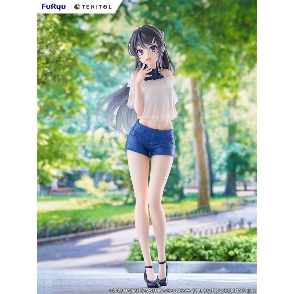 Rascal Does Not Dream of Bunny Girl Senpai Tenitol PVC Statue Mai Sakurajima 31 cm Furyu