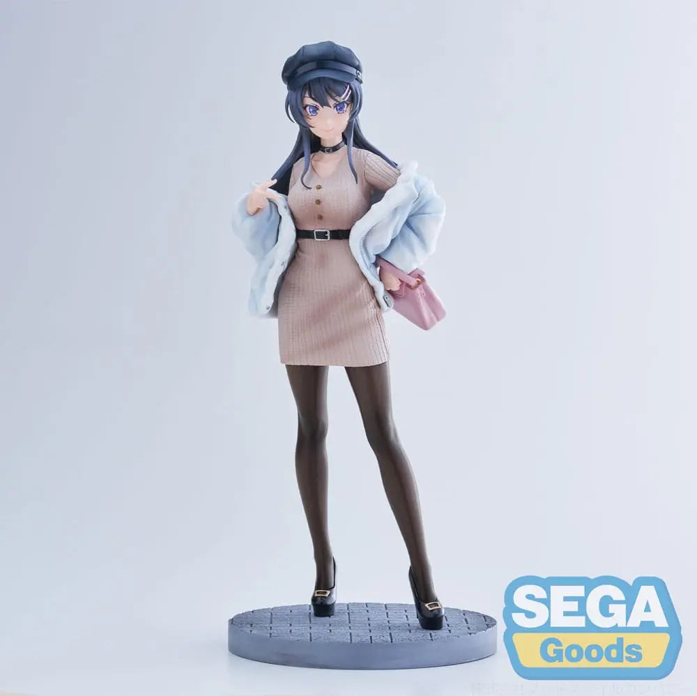 Rascal Does Not Dream of a Bunny Girl Senpai Luminasta PVC Statue Mai Sakurajima Casual Clothes Ver. 21 cm Sega Goods