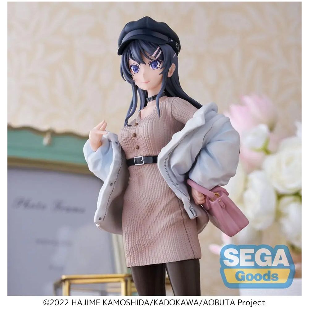 Rascal Does Not Dream of a Bunny Girl Senpai Luminasta PVC Statue Mai Sakurajima Casual Clothes Ver. 21 cm Sega Goods