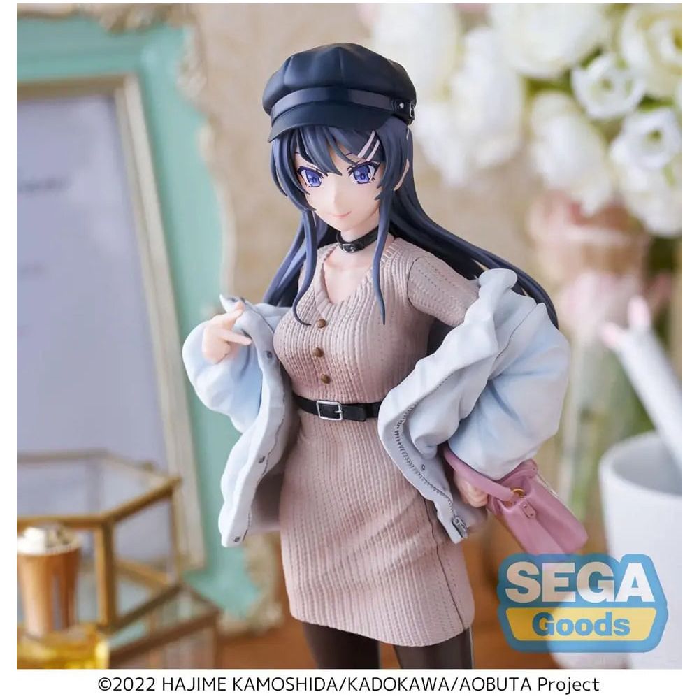 Rascal Does Not Dream of a Bunny Girl Senpai Luminasta PVC Statue Mai Sakurajima Casual Clothes Ver. 21 cm Sega Goods