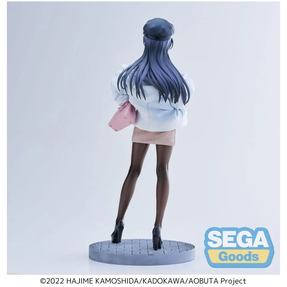 Rascal Does Not Dream of a Bunny Girl Senpai Luminasta PVC Statue Mai Sakurajima Casual Clothes Ver. 21 cm Sega Goods