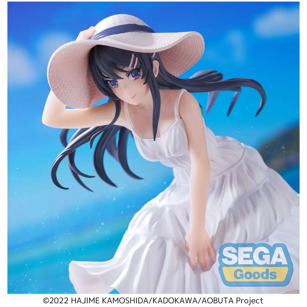 Rascal Does Not Dream of a Bunny Girl Senpai Luminasta PVC Statue Mai Sakurajima Summer Dress 17 cm Sega Goods