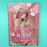 Thumbnail for Re:Zero Starting Life in Another World Luminasta PVC Statue Ram Mofumofu Pack 21 cm Sega Goods