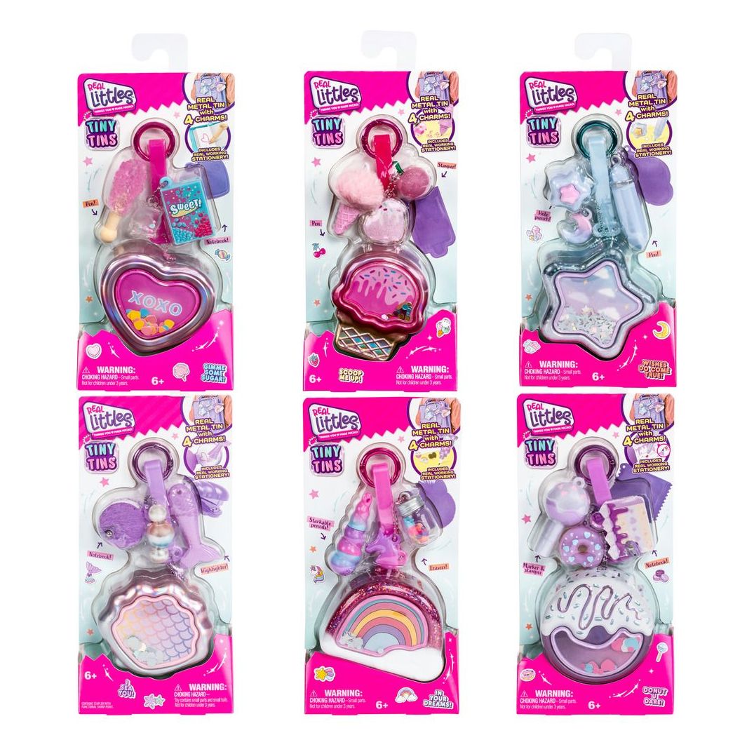Real Littles Series 8 Tiny Tins Keychain Assortment Real Littles