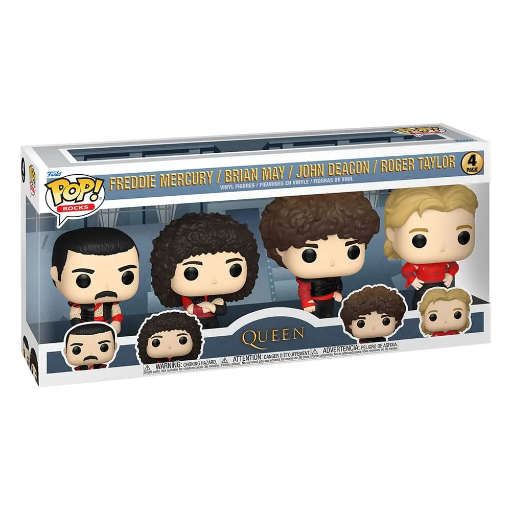 Funko Pop! Rocks Queen 4 Pack Freddie Mercury / Brian May / John Deacon / Roger Taylor Funko