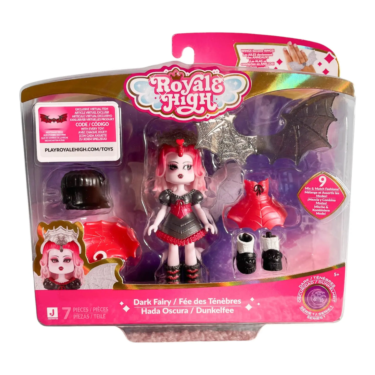 Royale High Core Deluxe Figure - Dark Fairy Jazwares