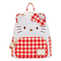 Thumbnail for Sanrio by Loungefly Mini Backpack Hello Kitty Gingham Cosplay Loungefly