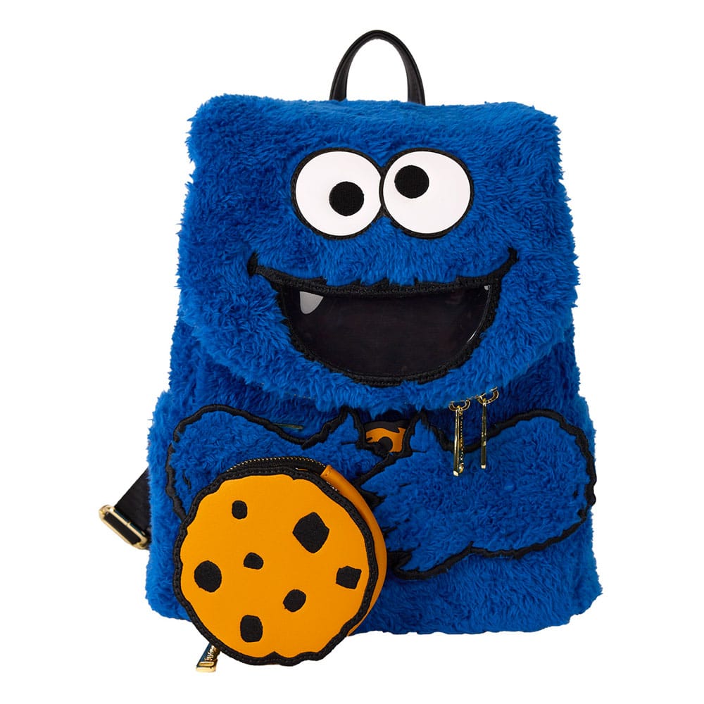 Sesame Street by Loungefly Plush Mini Backpack Cookie Monster