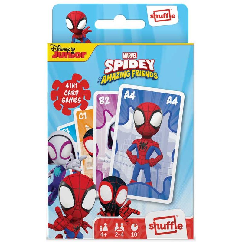 Shuffle Marvel Spidey & His Amazing Friends 4 in 1 Card Games Marvel