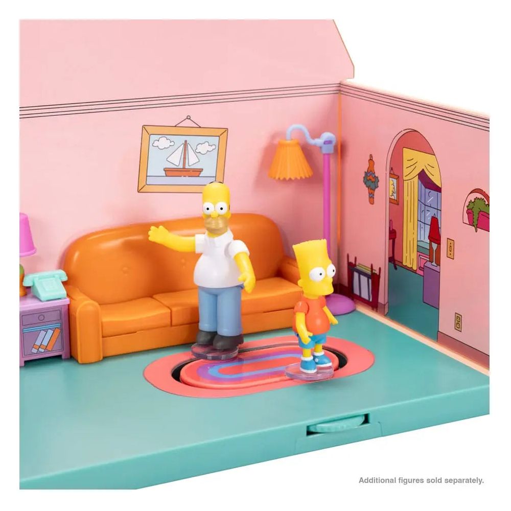 Simpsons Mini Figure Playset Living Room with Homer Mini Figure Jakks Pacific