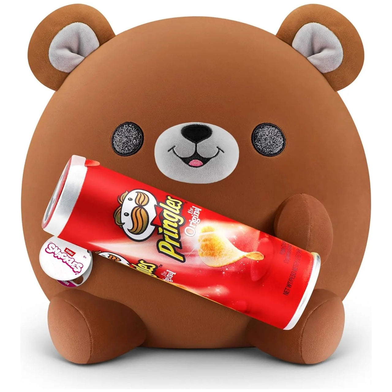 Snackles Series 1 Wave 2 Super Sized 35cm Bear with Pringles Plush Zuru