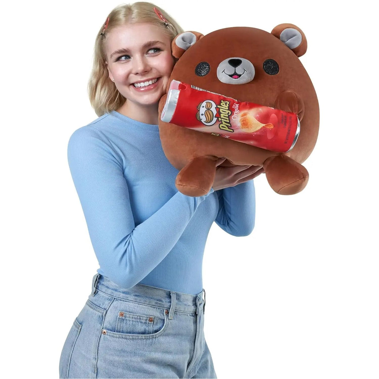 Snackles Series 1 Wave 2 Super Sized 35cm Bear with Pringles Plush Zuru