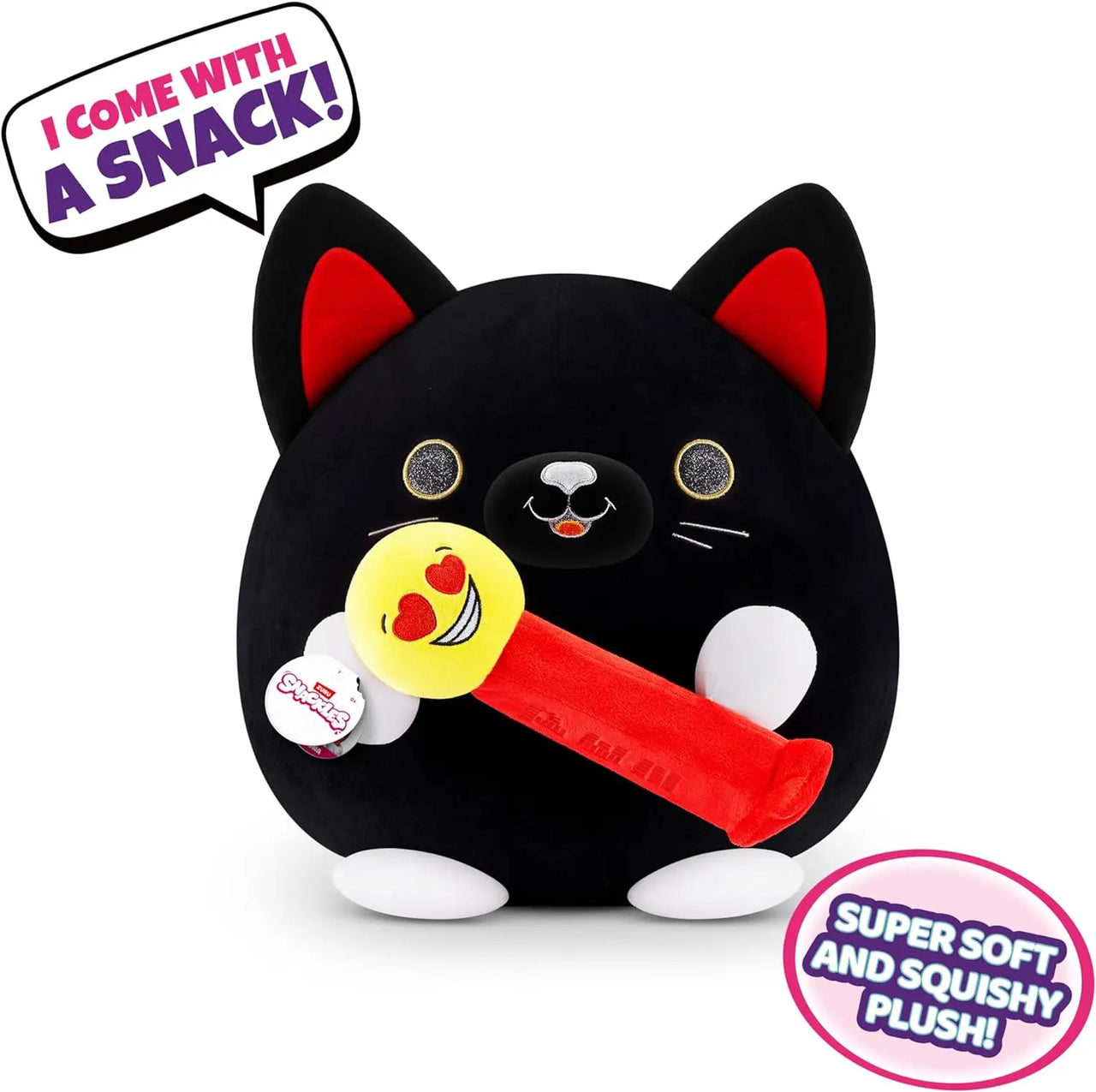 Snackles Series 1 Wave 2 Super Sized 35cm Black Cat Zuru