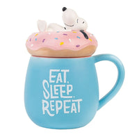 Thumbnail for Snoopy Eat Sleep Repeat 3D Mug with Lid 500ml