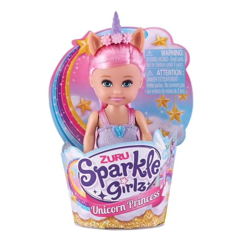 Sparkle Girlz 4.7" Unicorn Princess Cupcake Assortment Zuru