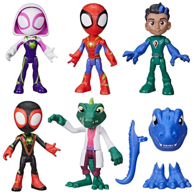 Spidey and his Amazing Friends Dino Heroes & Lizard Set Marvel