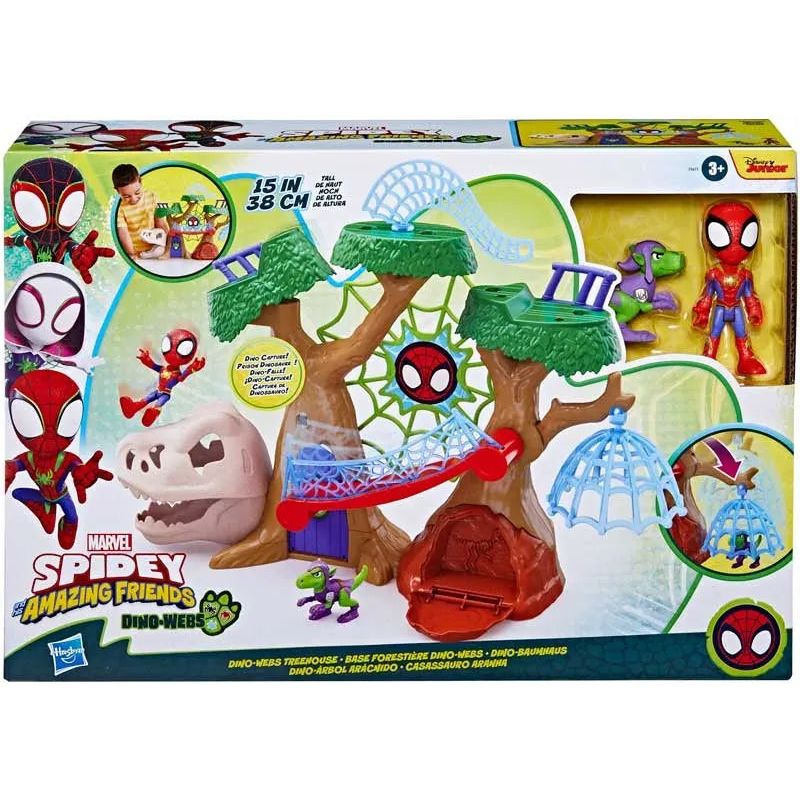 Spidey and his Amazing Friends Dino-Webs Treehouse Playset Marvel