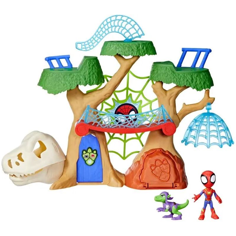 Spidey and his Amazing Friends Dino-Webs Treehouse Playset Marvel